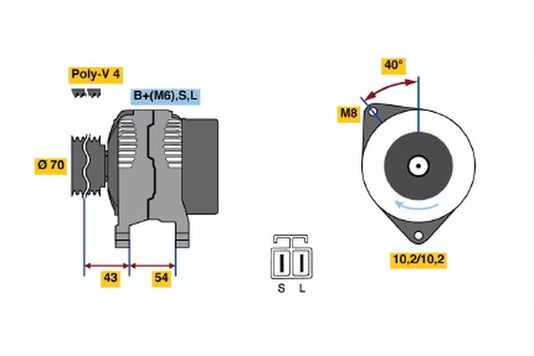 BOSCH Generátor 0986046411_BOSCH