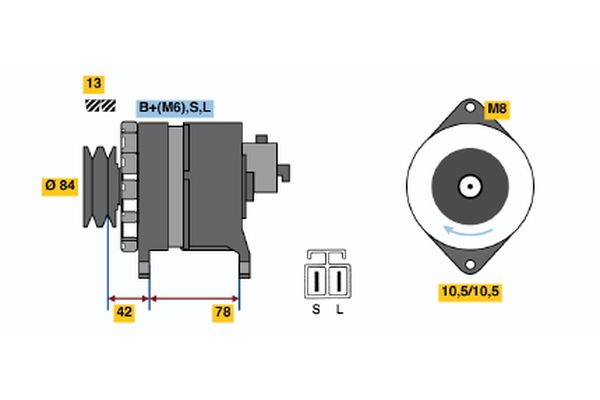 BOSCH Generátor 0986046421_BOSCH