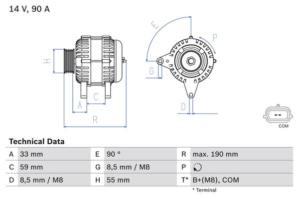 BOSCH Generátor 0986046440_BOSCH