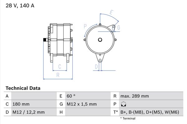 BOSCH Generátor 0986046550_BOSCH