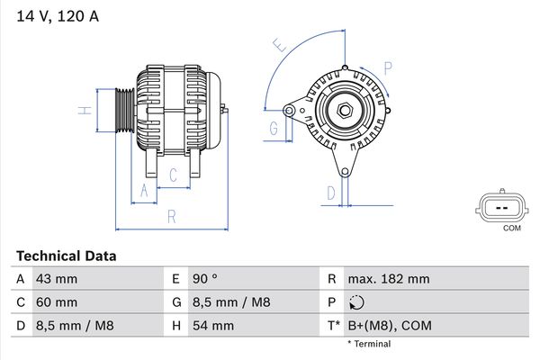 BOSCH Generátor 0986047340_BOSCH