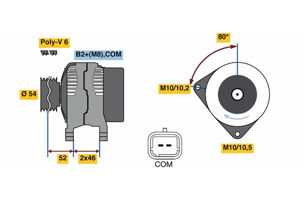 BOSCH Generátor 0986048360_BOSCH