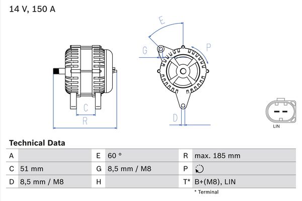 BOSCH Generátor 0986048380_BOSCH