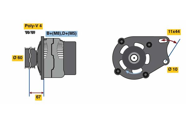 BOSCH Generátor 0986048541_BOSCH