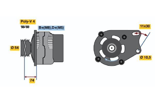 BOSCH Generátor 0986048630_BOSCH