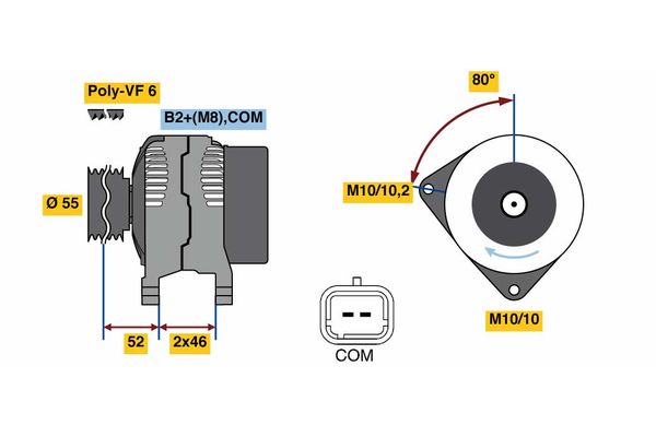 BOSCH Generátor 0986048760_BOSCH