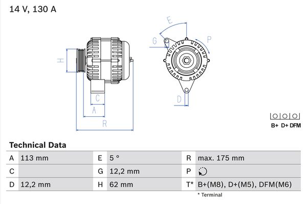 BOSCH Generátor 0986048801_BOSCH