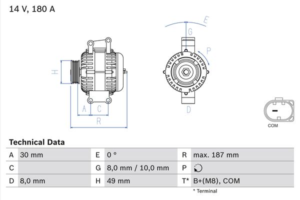 BOSCH Generátor 0986048820_BOSCH