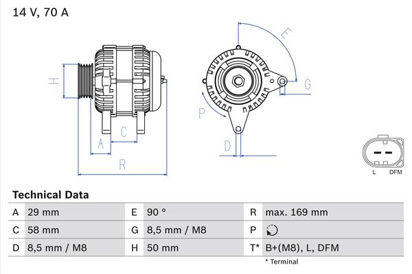 BOSCH Generátor 0986048891_BOSCH