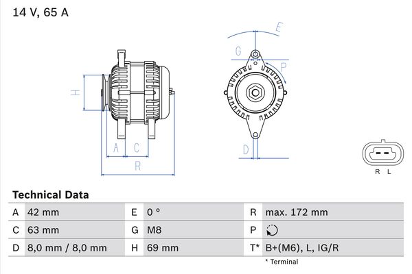 BOSCH Generátor 0986049051_BOSCH