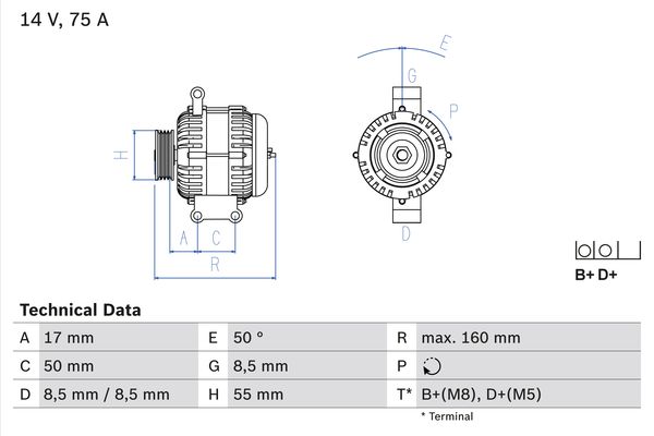 BOSCH Generátor 0986049081_BOSCH