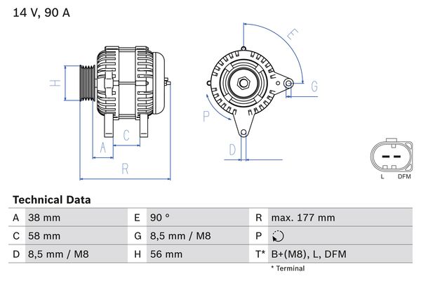 BOSCH Generátor 0986049101_BOSCH