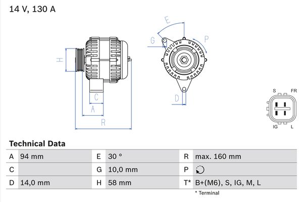 BOSCH Generátor 0986049221_BOSCH