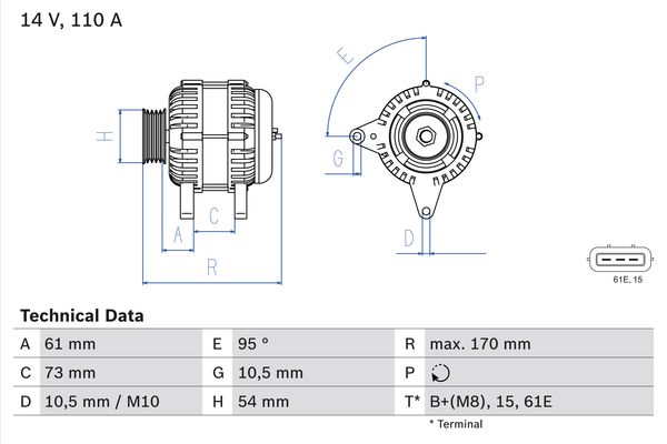 BOSCH Generátor 0986049430_BOSCH