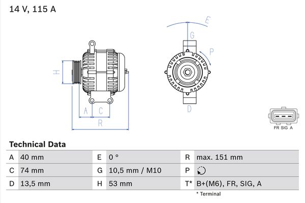 BOSCH Generátor 0986049460_BOSCH