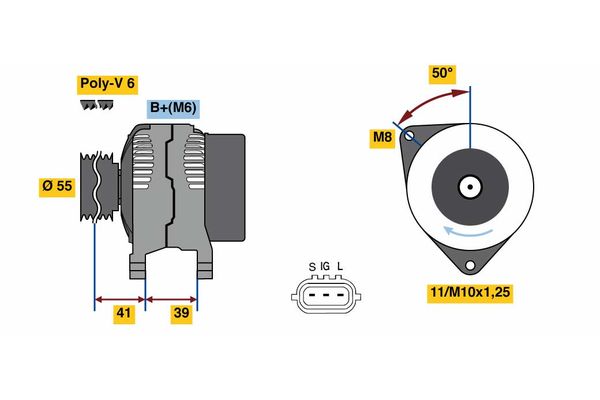 BOSCH Generátor 0986049490_BOSCH