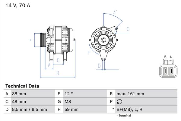 BOSCH Generátor 0986049570_BOSCH