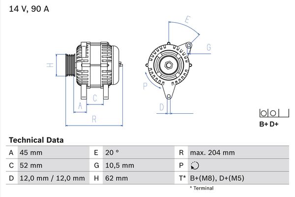 BOSCH Generátor 0986049610_BOSCH