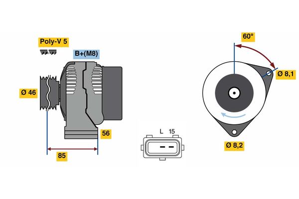 BOSCH Generátor 0986049620_BOSCH