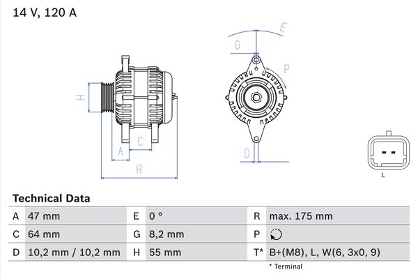 BOSCH Generátor 0986049650_BOSCH