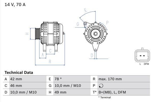 BOSCH Generátor 0986049690_BOSCH