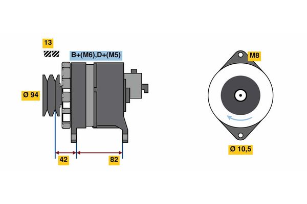 BOSCH Generátor 0986049850_BOSCH