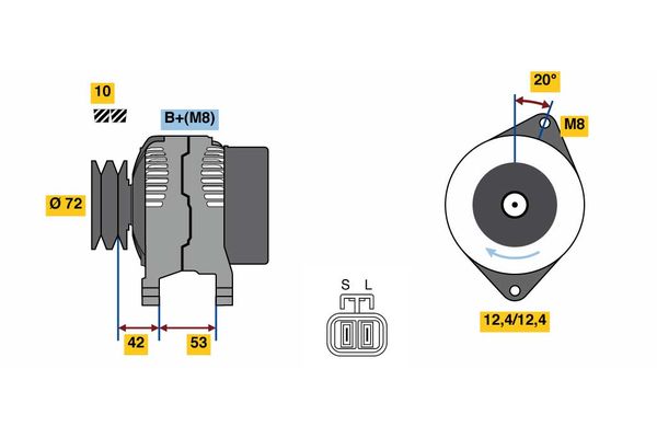 BOSCH Generátor 0986049880_BOSCH