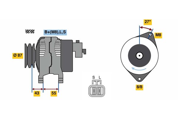 BOSCH Generátor 0986080020_BOSCH