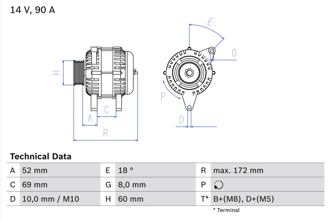 BOSCH Generátor 0986080030_BOSCH