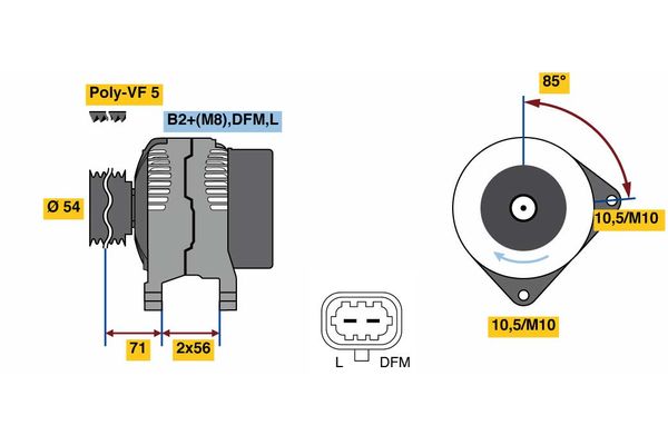 BOSCH Generátor 0986080100_BOSCH