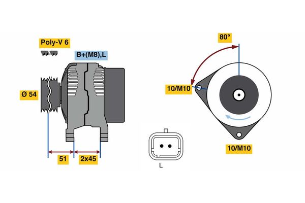 BOSCH Generátor 0986080110_BOSCH