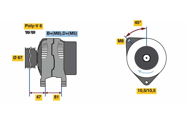 BOSCH Generátor 0986080120_BOSCH