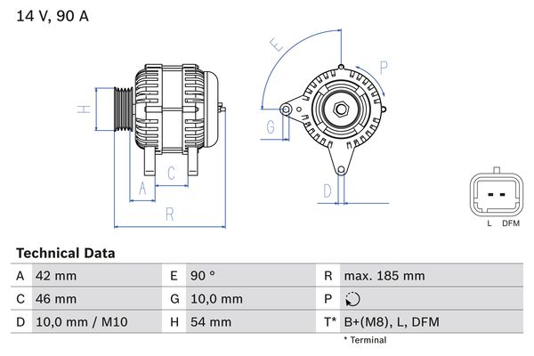 BOSCH Generátor 0986080190_BOSCH