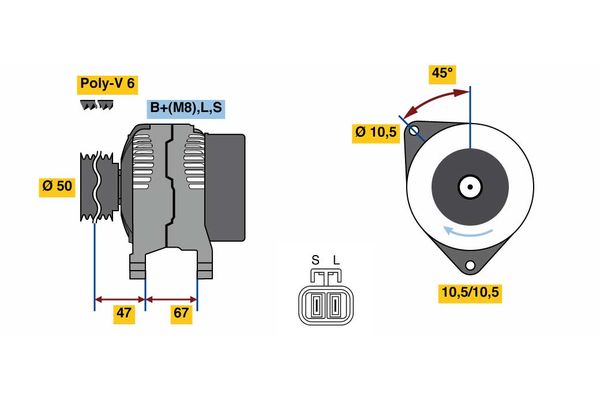 BOSCH Generátor 0986080210_BOSCH