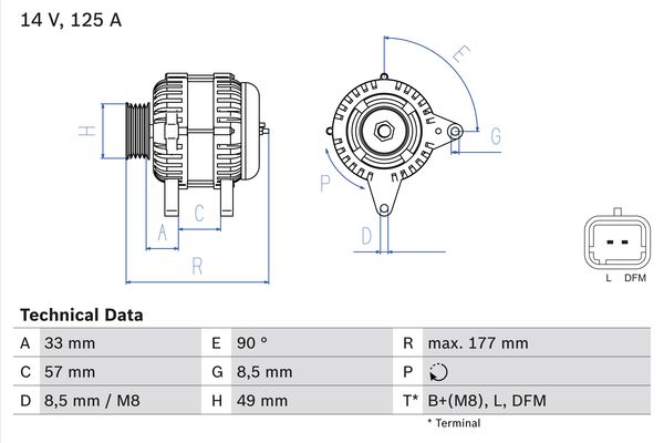 BOSCH Generátor 0986080270_BOSCH