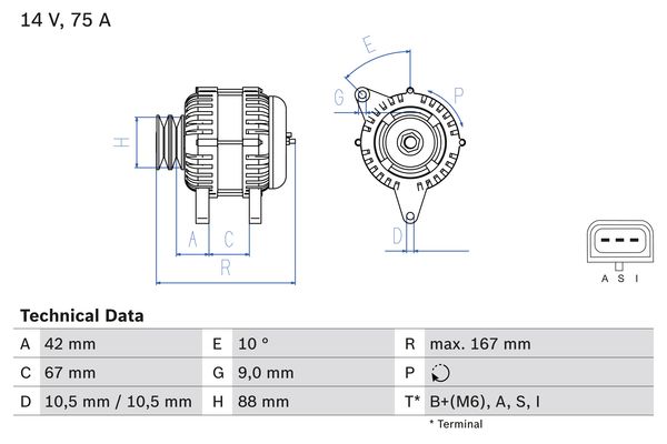 BOSCH Generátor 0986080390_BOSCH