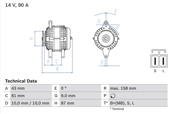 BOSCH Generátor 0986080430_BOSCH