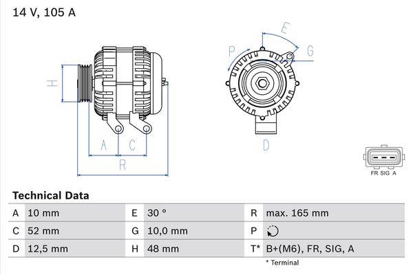 BOSCH Generátor 0986080440_BOSCH