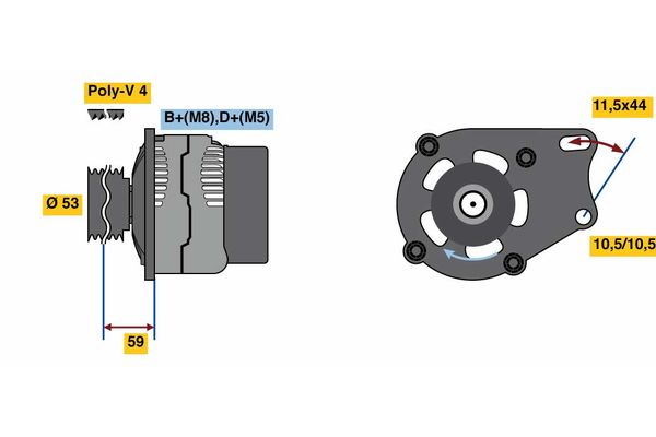 BOSCH Generátor 0986080540_BOSCH