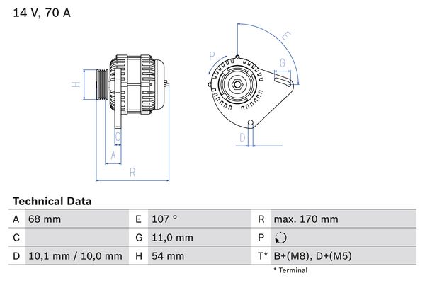 BOSCH Generátor 0986080560_BOSCH