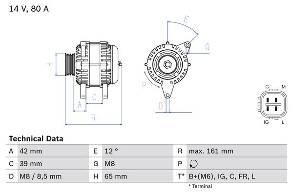 BOSCH Generátor 0986080570_BOSCH