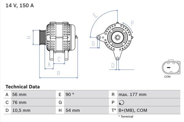 BOSCH Generátor 0986080580_BOSCH