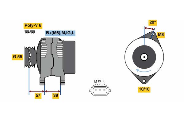 BOSCH Generátor 0986080590_BOSCH