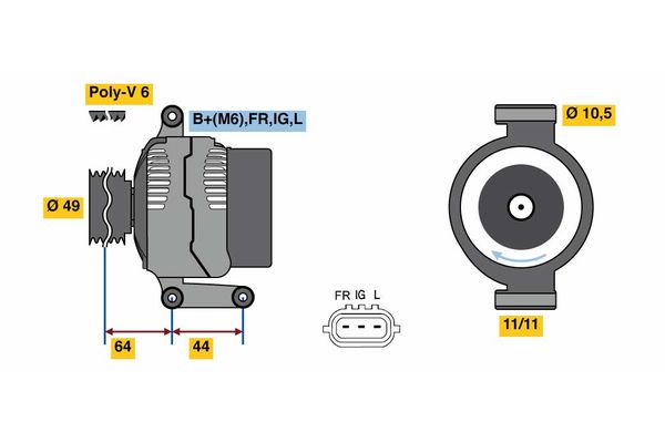 BOSCH Generátor 0986080610_BOSCH