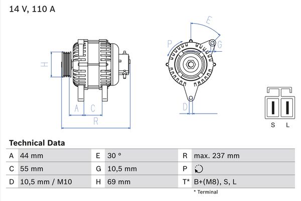 BOSCH Generátor 0986080640_BOSCH