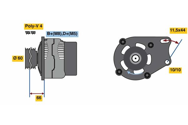 BOSCH Generátor 0986080670_BOSCH