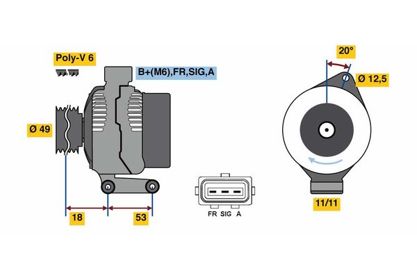 BOSCH Generátor 0986080700_BOSCH