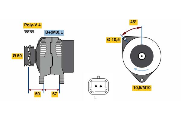 BOSCH Generátor 0986080720_BOSCH