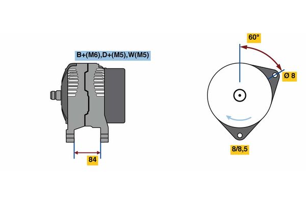 BOSCH Generátor 0986080820_BOSCH