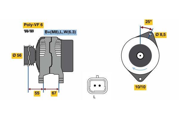 BOSCH Generátor 0986080870_BOSCH